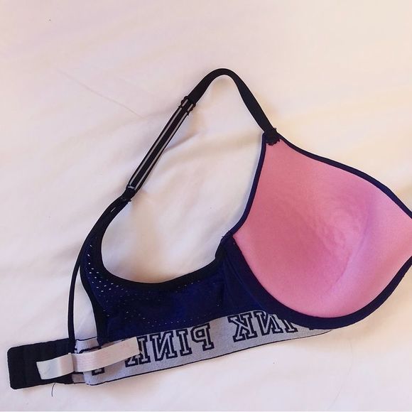 Victoria's Secret PINK Navy Blue Push-Up Bra 36B - Picture 3 of 4